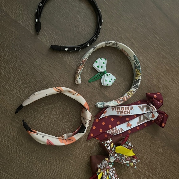 Other - Floral and Polka Dot Kids Headband Set